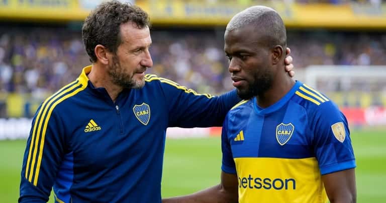 Arruabarrena defendió a Enner Valencia de las críticas tras el empate de Boca