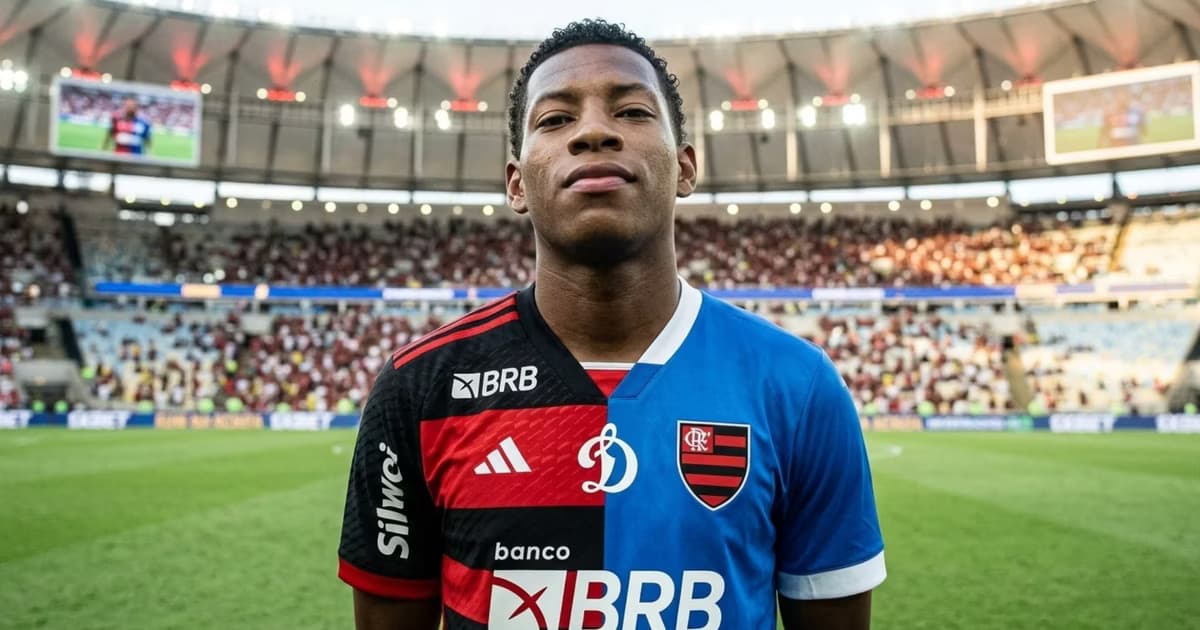 Gonzalo Plata con la camiseta del Flamengo y del Dinamo