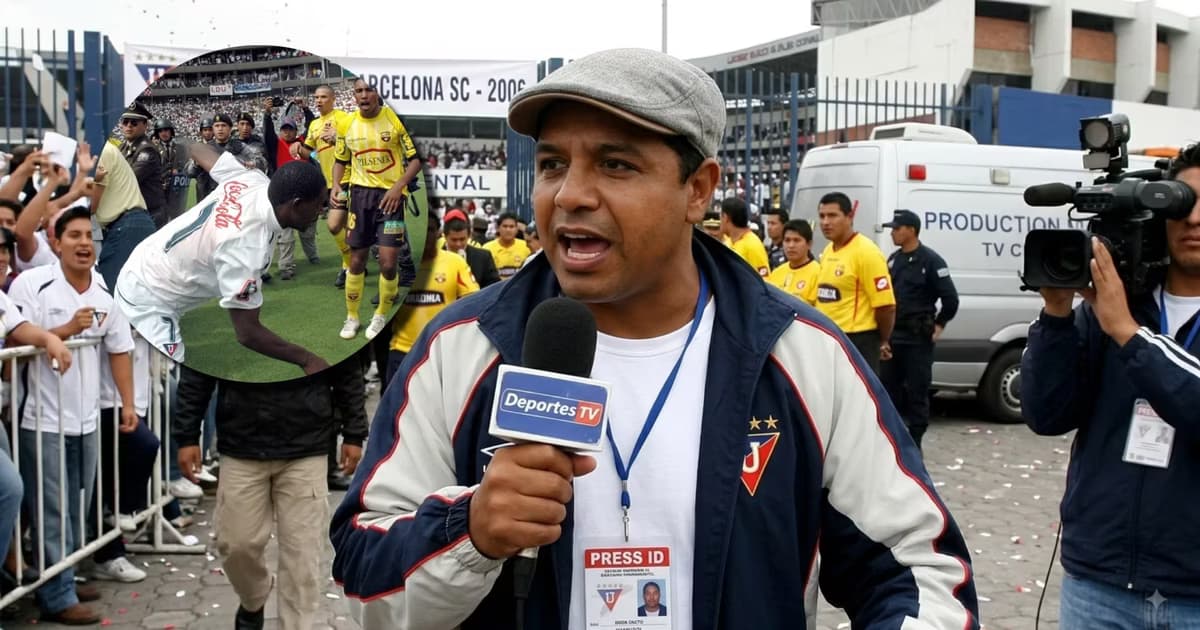 Franklin Salas hablando del Liga vs Barcelona SC del 2006