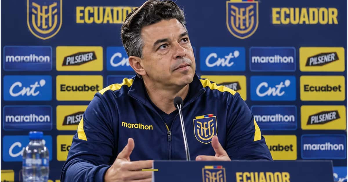Marcelo Gallardo ante los medios