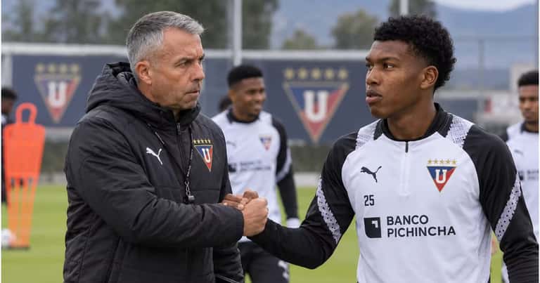 Gustavo Álvarez vio campeón a LDU Sub-19 y Jhardel Minda llamó su atención