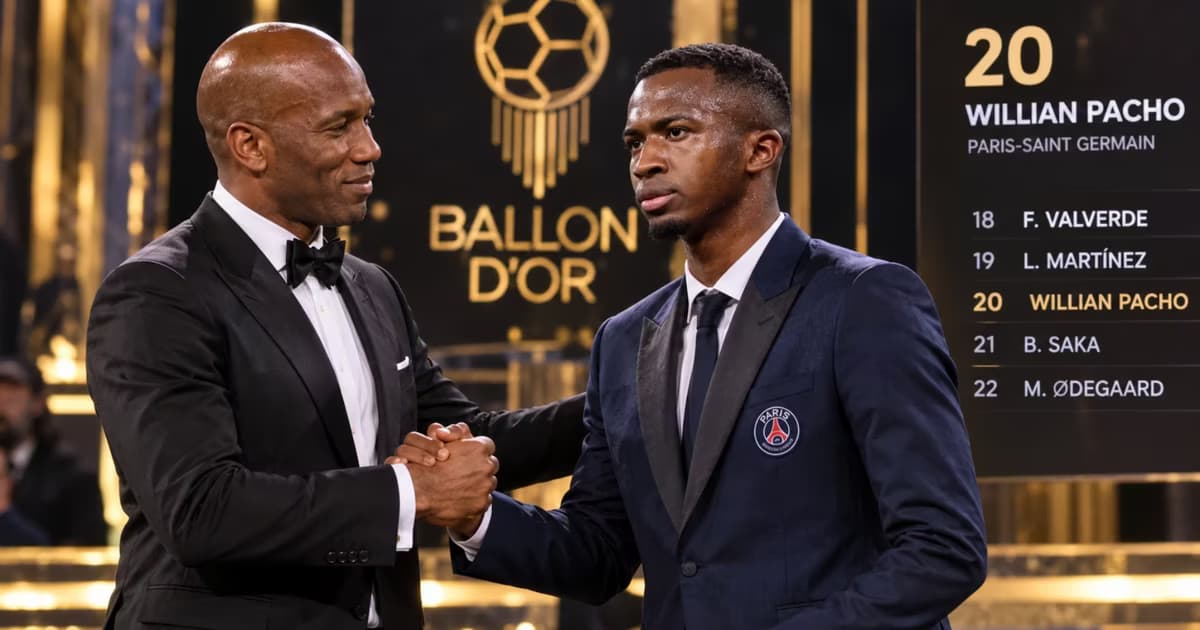Willian Pacho en el puesto 20 del Balón de Oro
