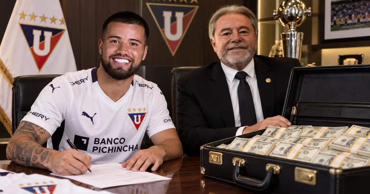 Marcelo Weigandt e Isaac Alvarez en LDU