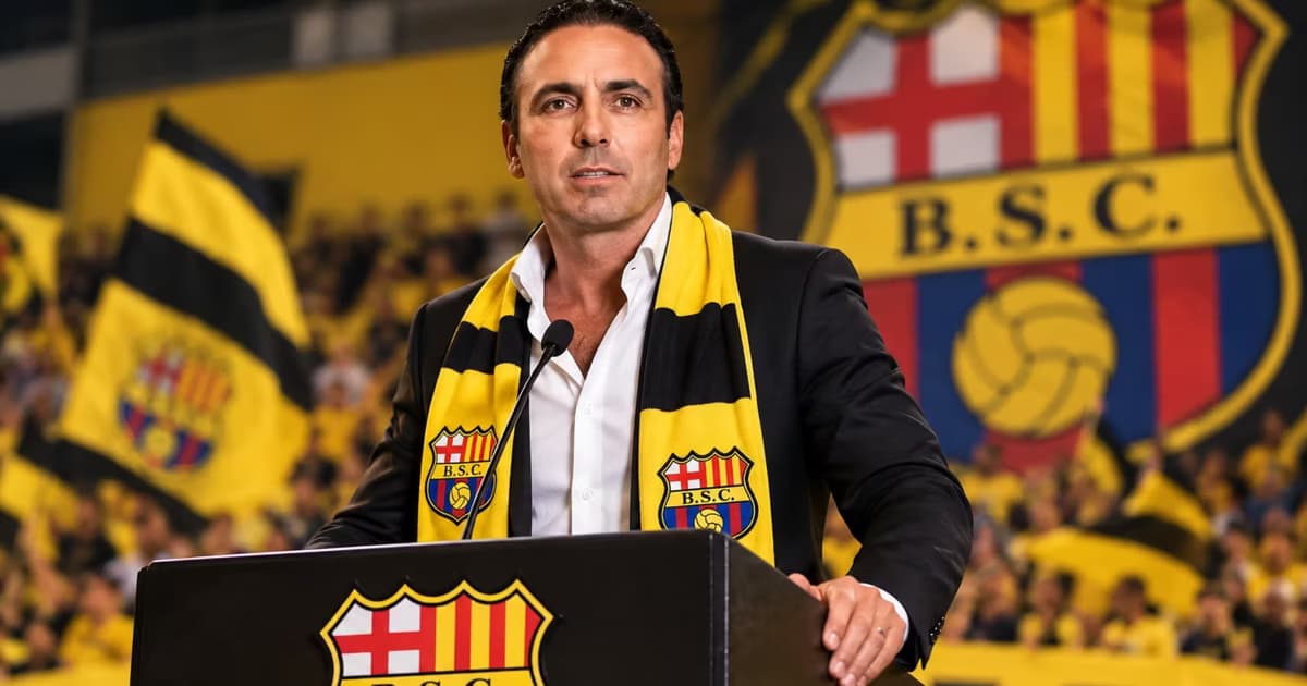 Pablo Campana candidato a presidente. de Barcelona SC