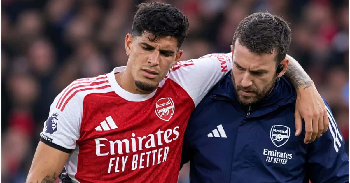 Piero Hincapié lesionado en el Arsenal