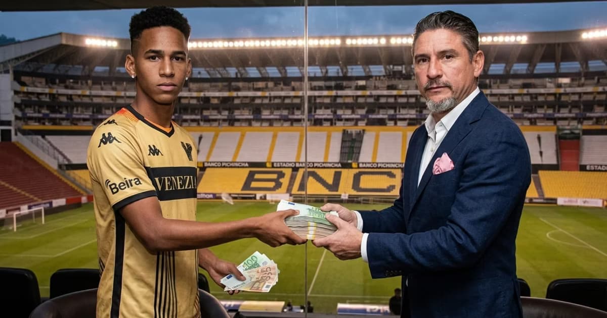 Jandry Gómez dándole dinero a Miguel Montalvo