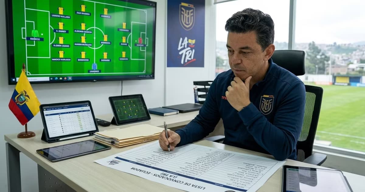 Marcelo Gallardo armando su lista de la selección de Ecuador