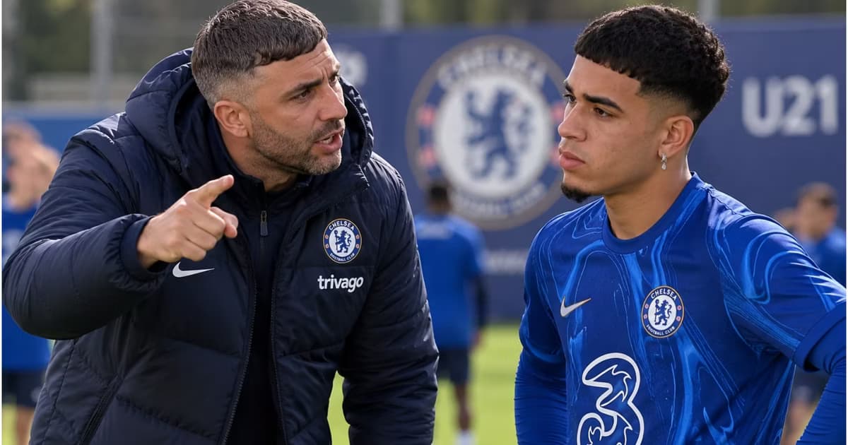 Kendry Páez en el Chelsea con Harry Hudson