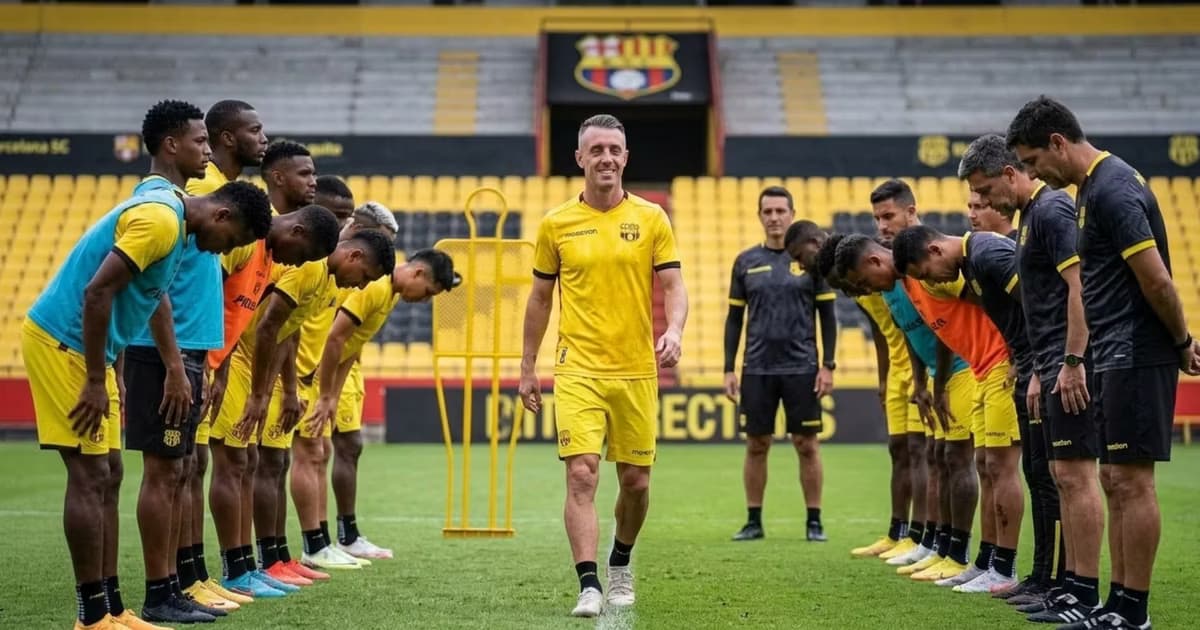 Damián Díaz llegando al entrenamiento de BSC
