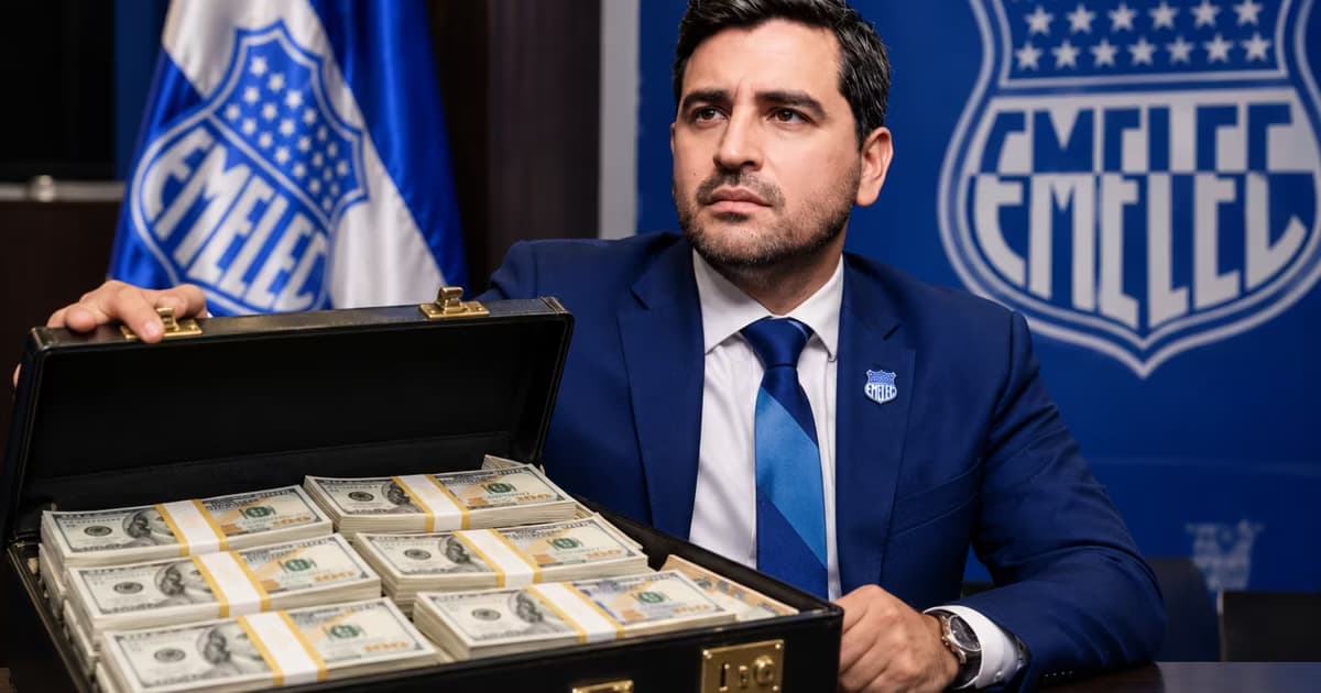 José David Jiménez con un maletín de lleno de dólares