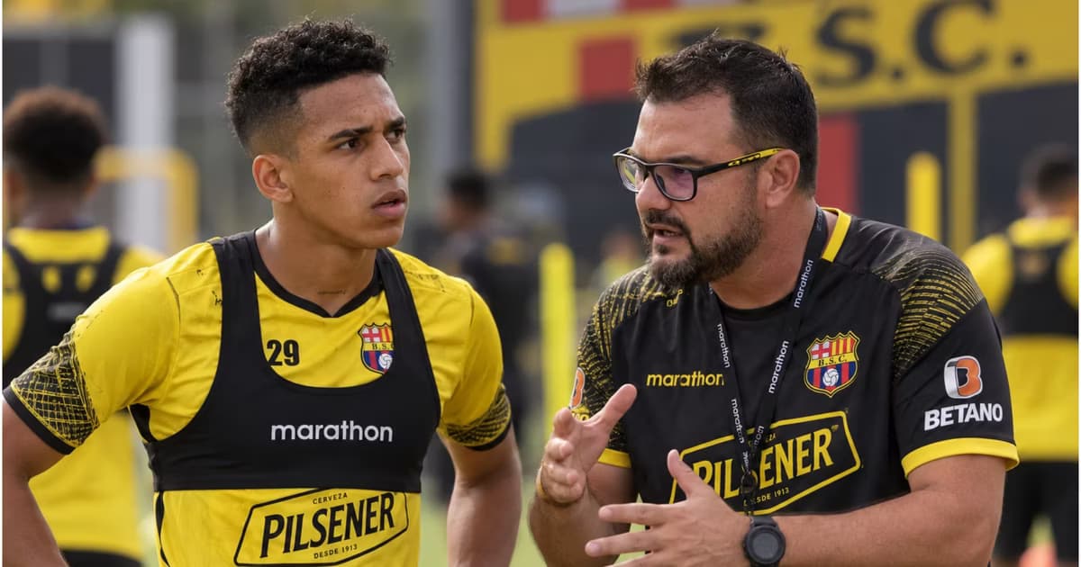 Jandry Gómez y Trobbiani en un entrenamiento de BSC