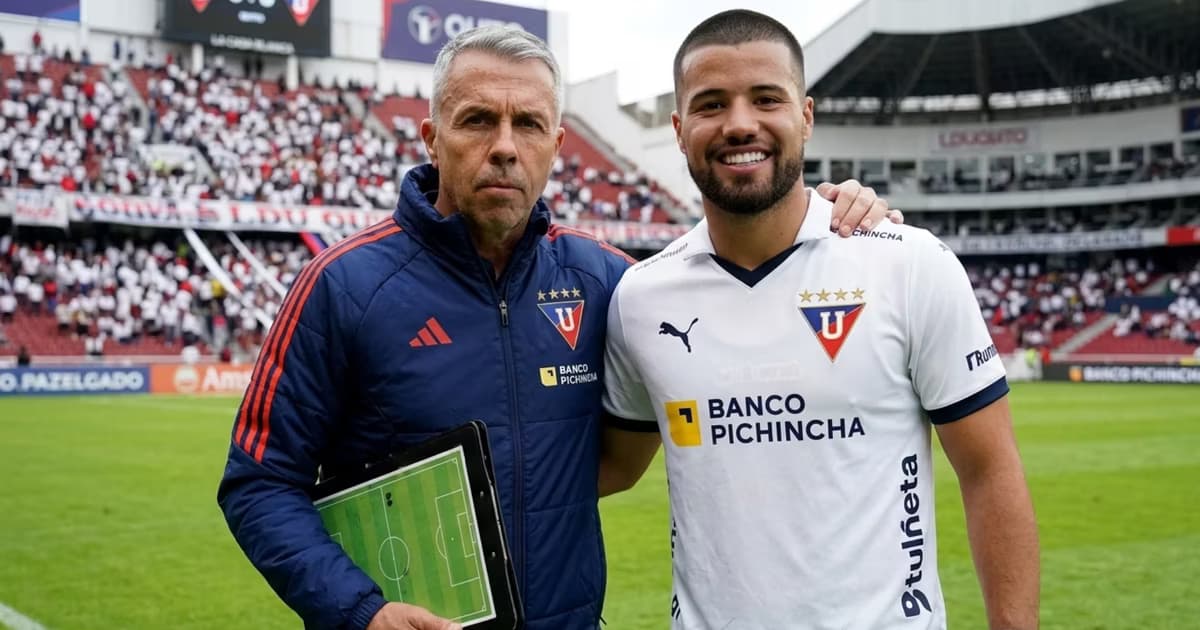 Marcelo Weigandt y Gustavo Alvarez en LDU
