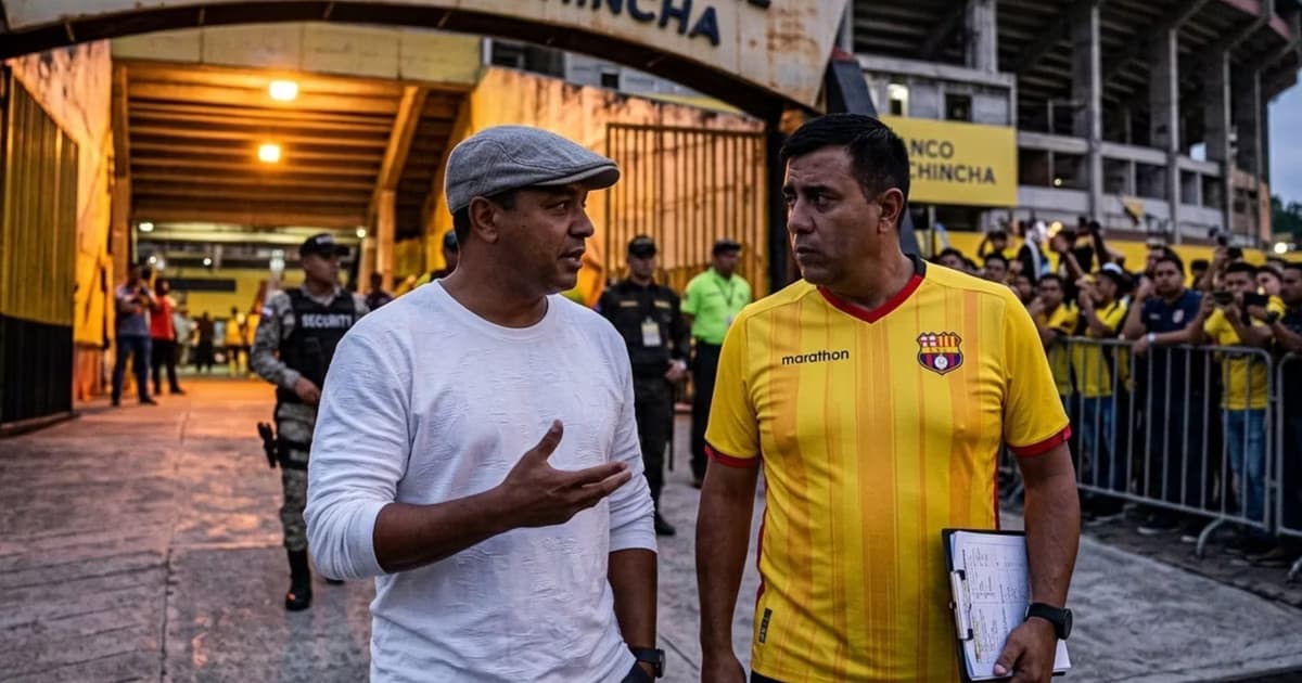 Franklin Salas y César Farías charlando