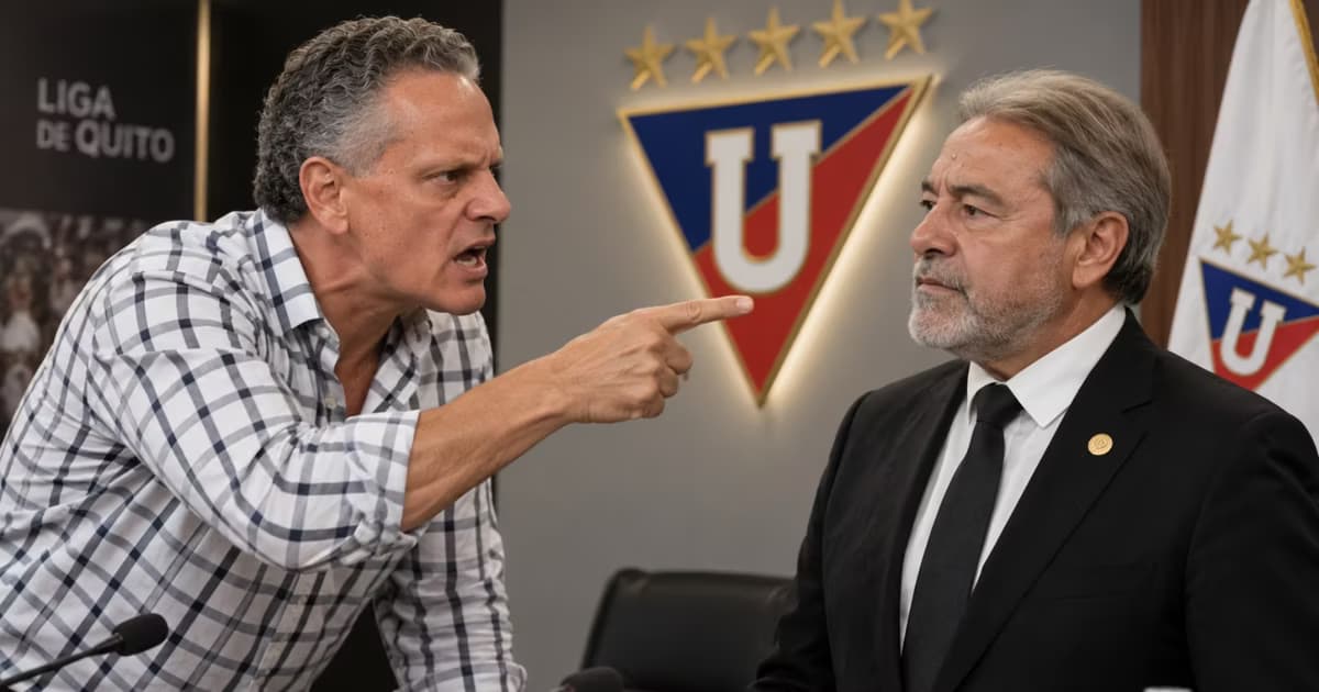 Esteban Paz e Isaac Alvarez en LDU
