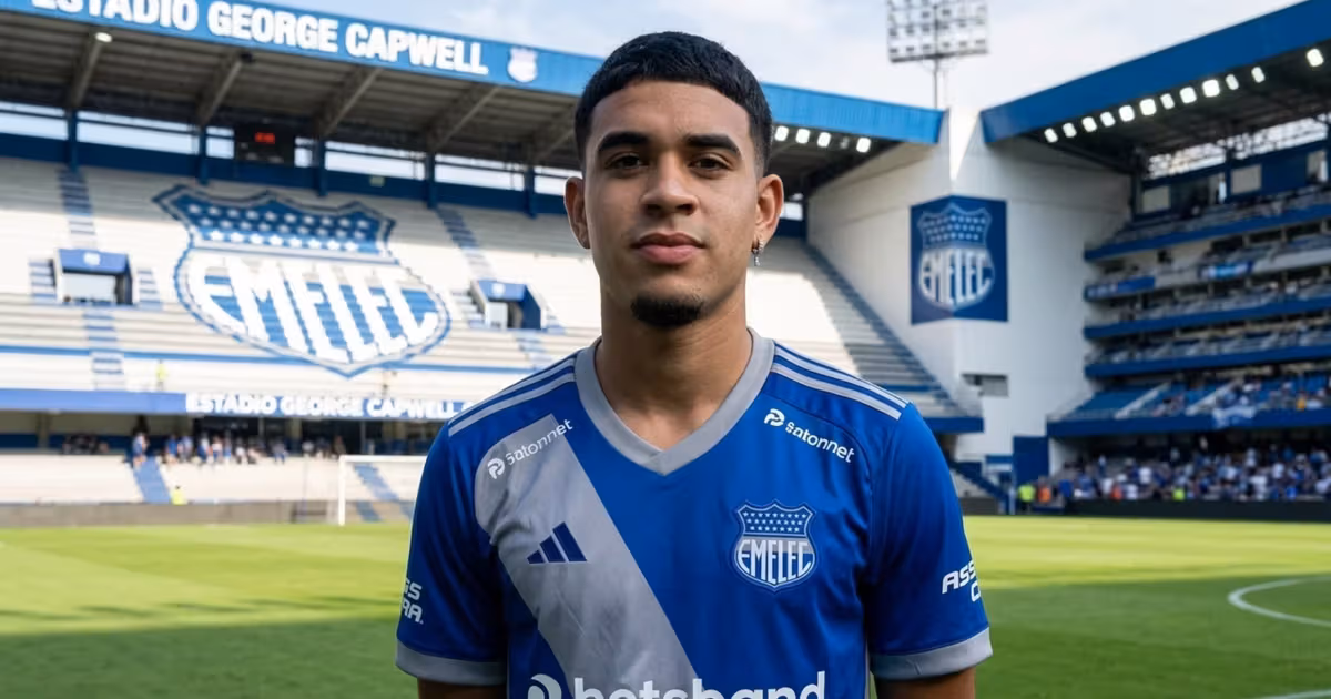Kendry Páez con la camiseta de Emelec