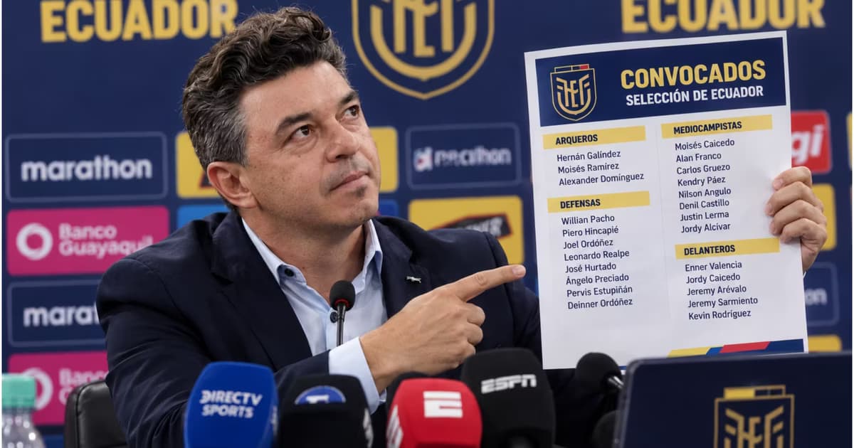Marcelo Gallardo y los convocados para Ecuador