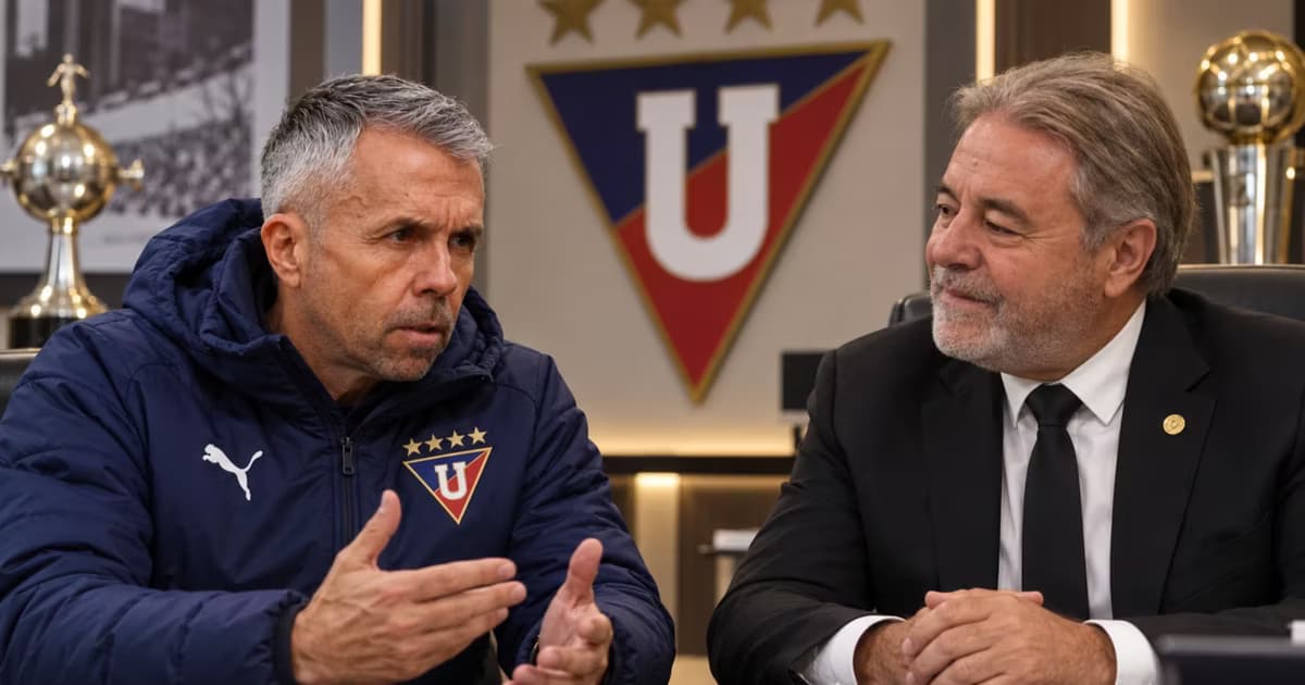 Gustavo Alvarez e Isaac Alvarez conversando