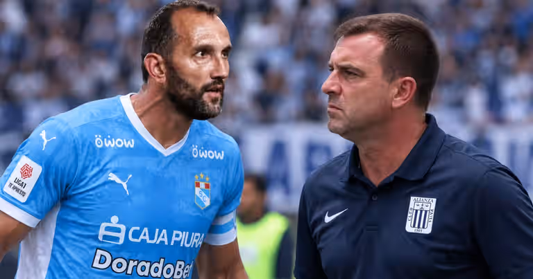 Hernán Barcos llamó “cagón” a Pablo Guede en pleno partido contra Alianza Lima