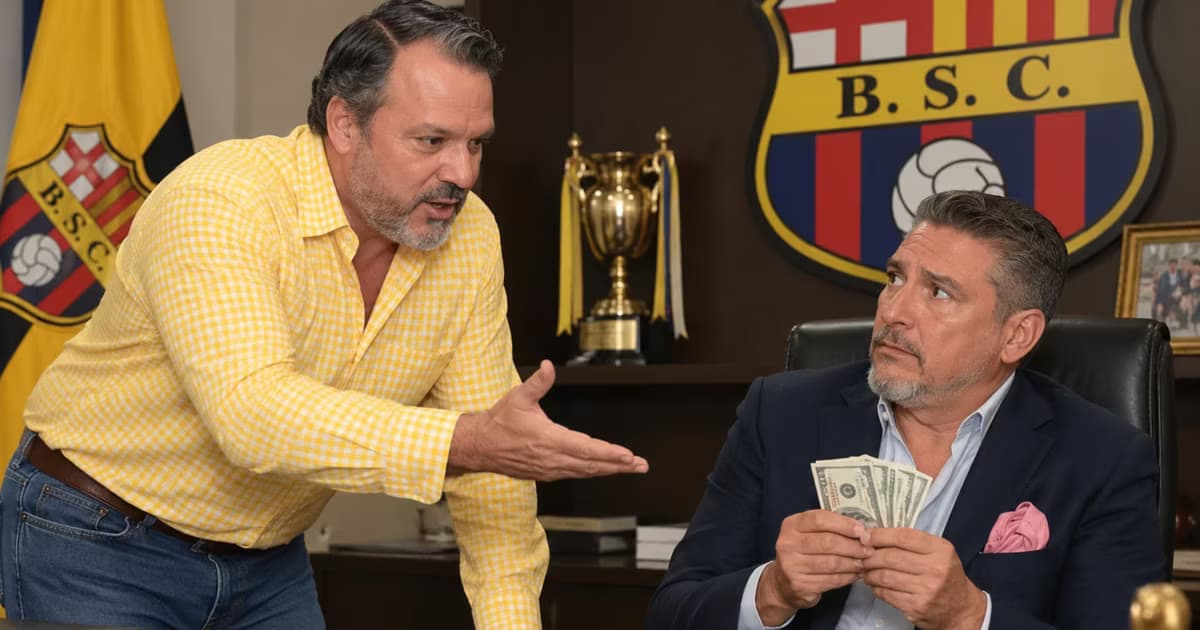 Luis Noboa Icaza pidiéndole su dinero a Miguel Montalvo