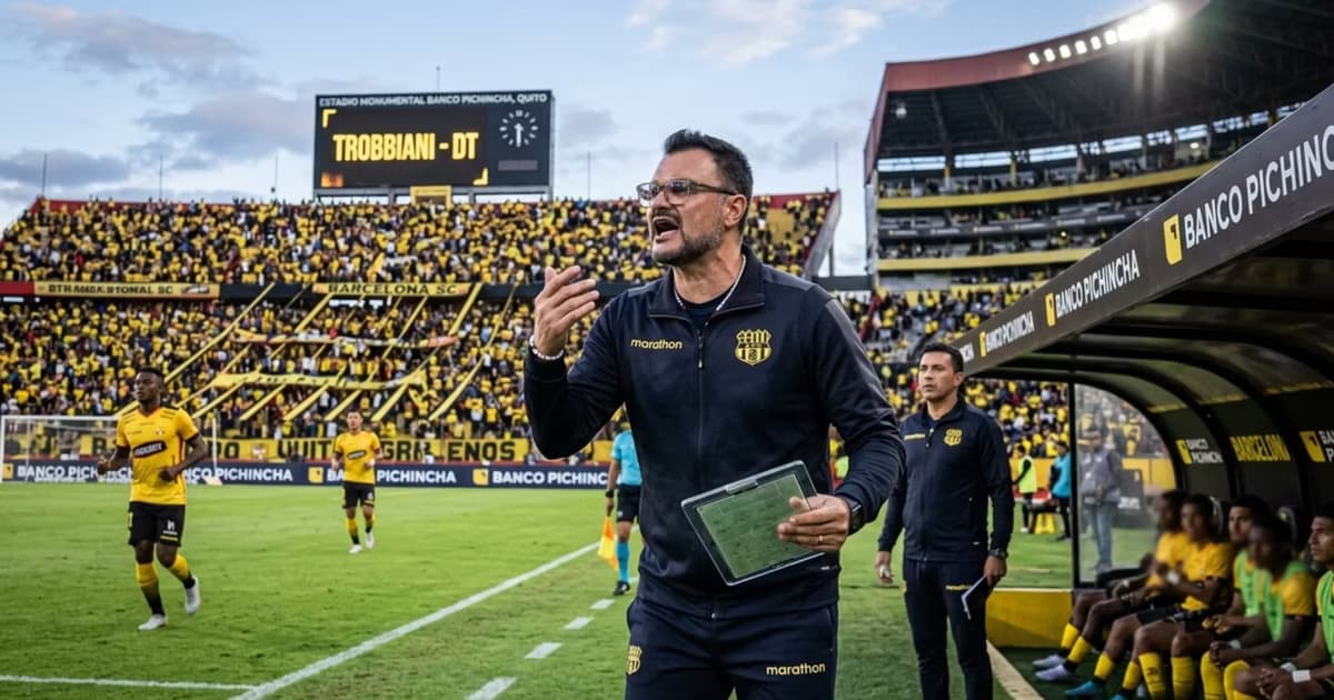 Pablo Trobbiani como DT de Barcelona SC