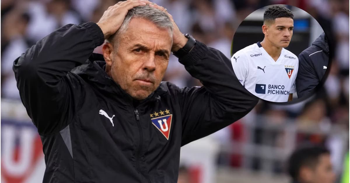 Gustavo Alvarez y Alexander Alvarado en LDU