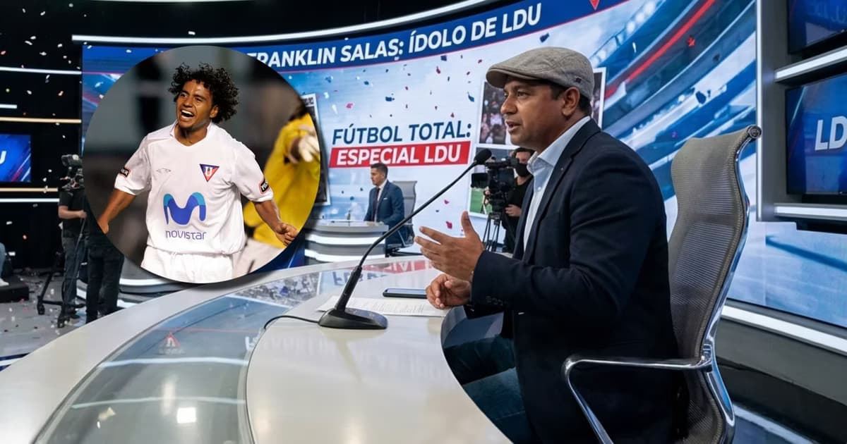 Franklin Salas hablando de Liga de Quito
