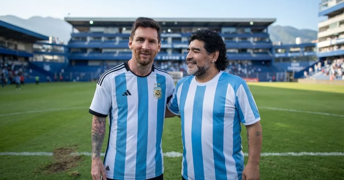 Lionel Messi y Maradona