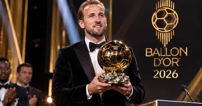 Harry Kane sorprende al mundo y gana el Balón de Oro 2026