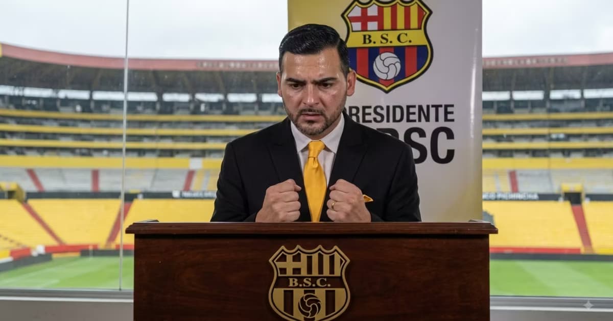 Antonio Alvarez en la presidencia de Barcelona SC