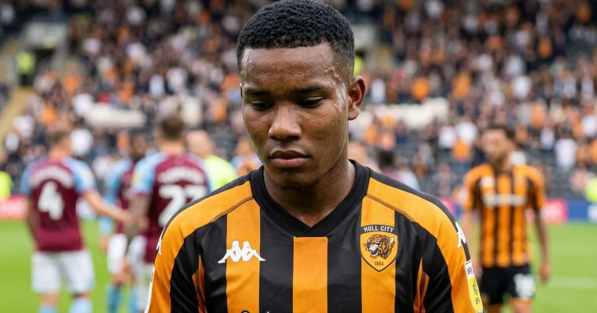 Oscar Zambrano con la camiseta del Hull City