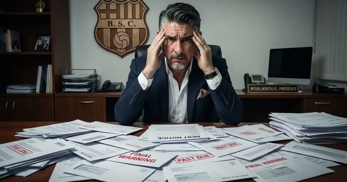 Miguel Montalvo con muchas deudas en la mesa
