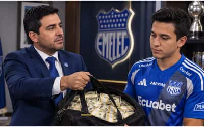José David Jiménez y Bruno Miranda en Emelec
