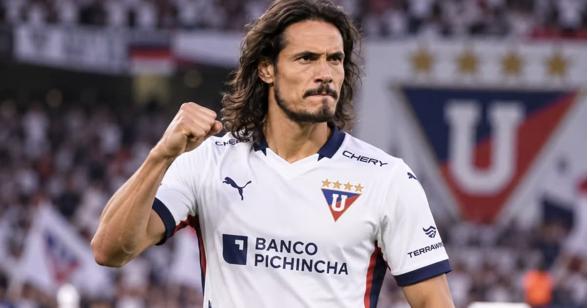 Edinson Cavani como jugador de LDU