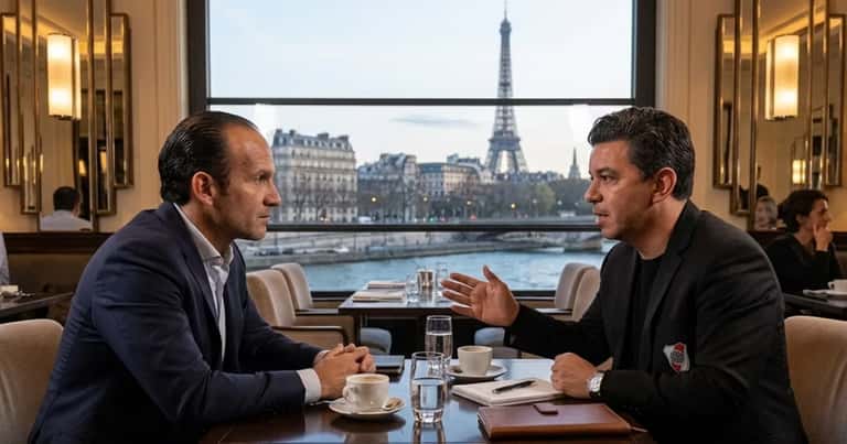 Francisco Egas y Marcelo Gallardo se reunieron en Europa para tratar los temas finales de su contrato