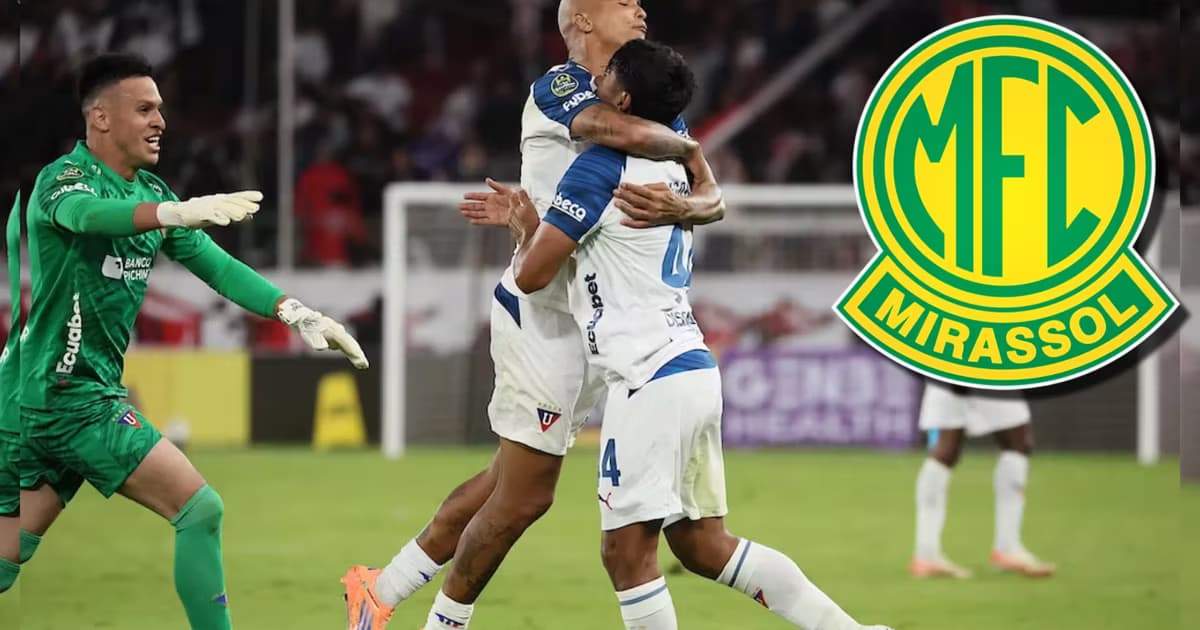Liga de Quito celebrando la clasificación