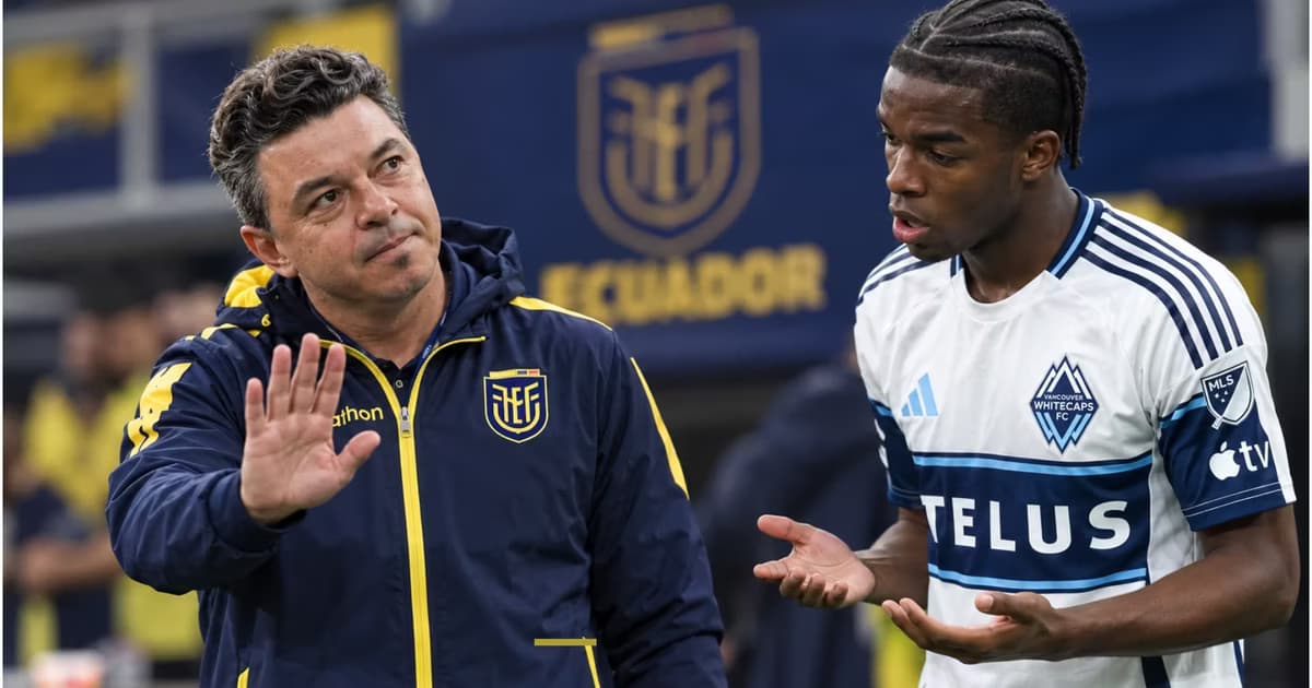 Bruno Caicedo y Marcelo Gallardo