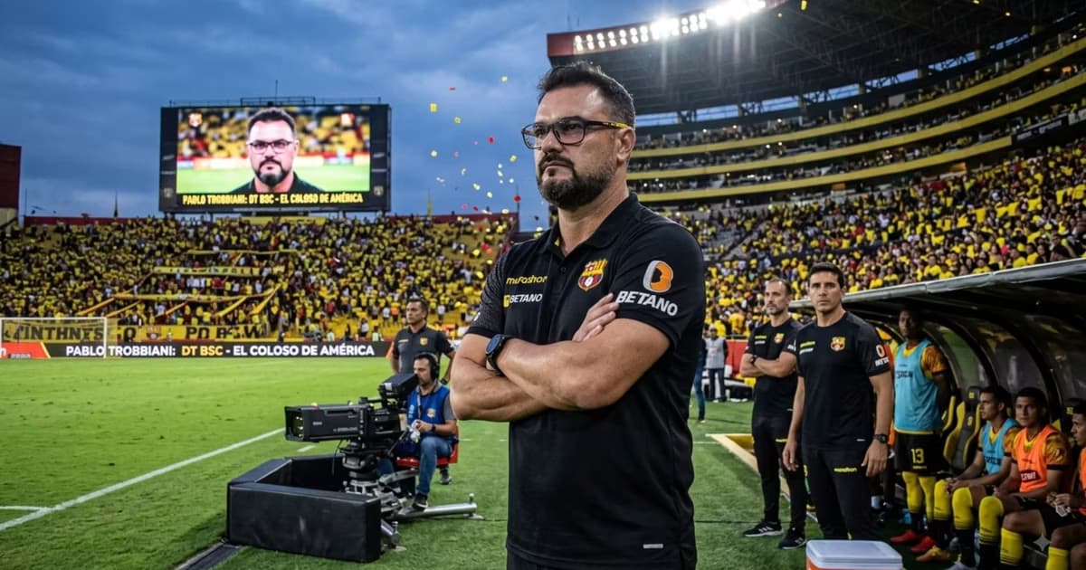 Pablo Trobbiani como DT de Barcelona SC