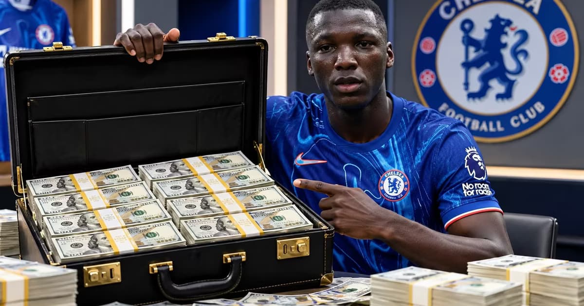 Moisés Caicedo con mucho dinero