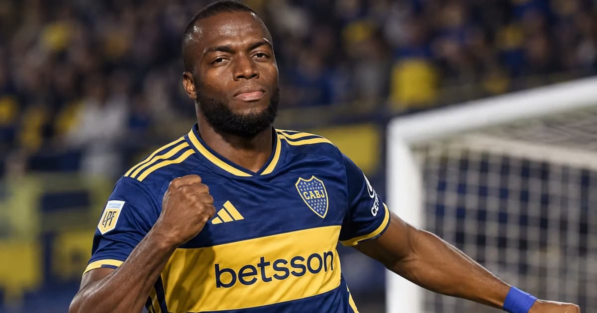 Enner Valencia como jugador de Boca Juniors