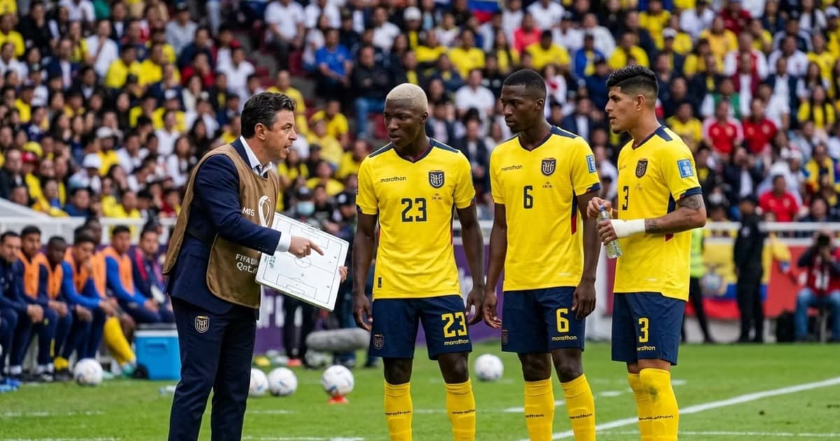 Marcelo Gallardo con Caicedo, Pacho e Hincapié