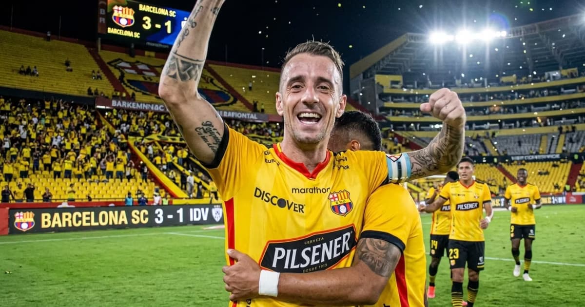 Damián Díaz celebrando con BSC