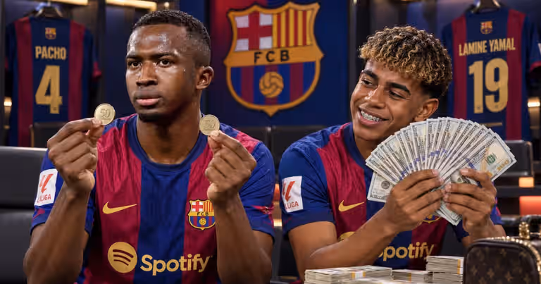 Barcelona podría ofrecer USD 15 millones al año a Willian Pacho, menos que Lamine Yamal