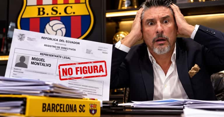 Escándalo en Barcelona SC: Miguel Montalvo no figura como representante legal del club