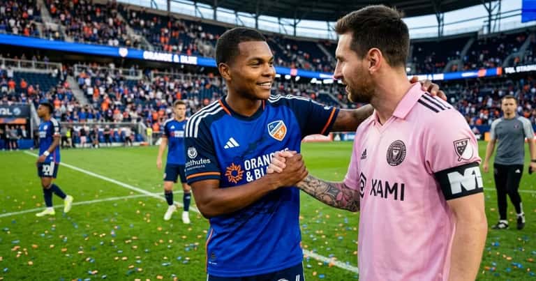 Bryan Ramírez, figura de Liga de Quito, sorprende al encontrarse con Lionel Messi en Miami