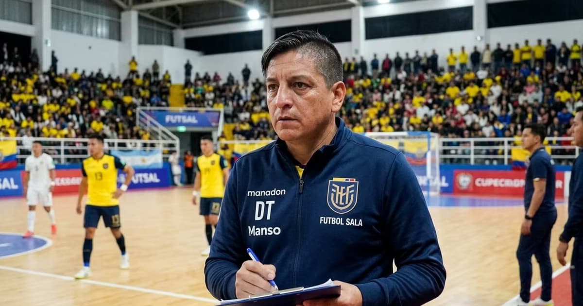 Damián Mando como DT de Ecuador sala