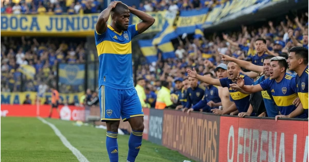 Enner Valencia y los hinchas de Boca Juniors
