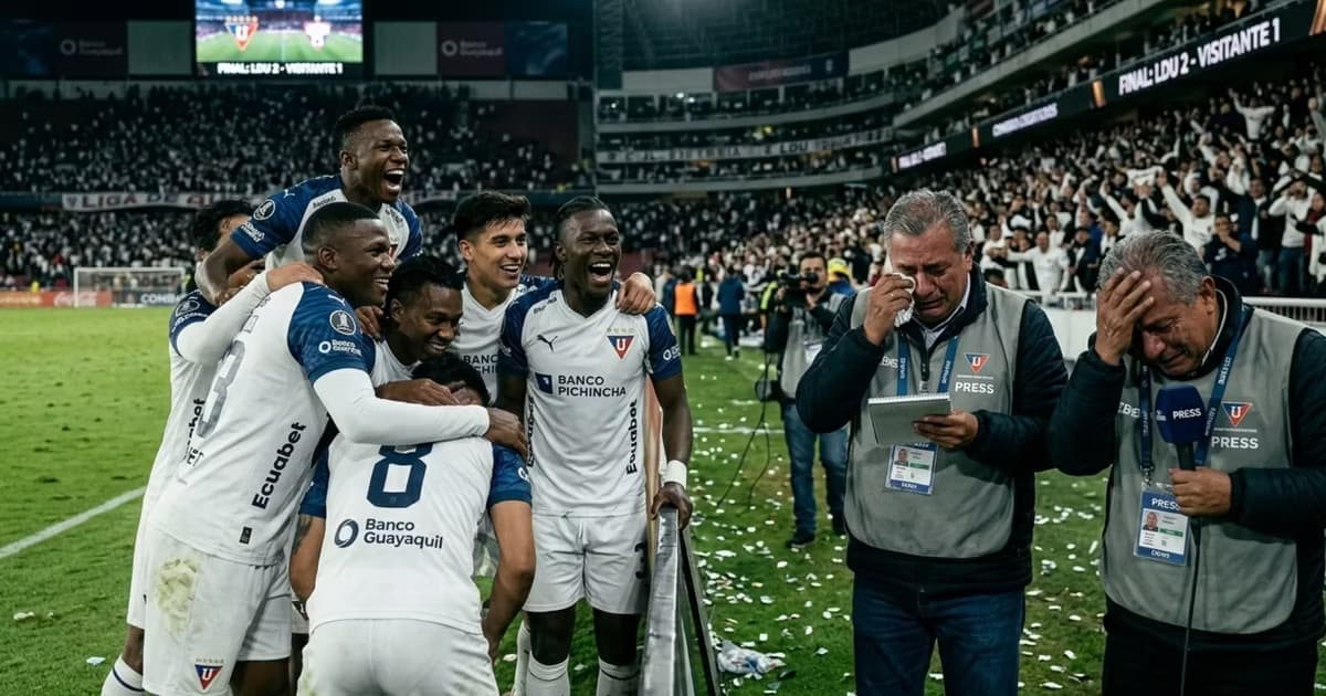 La prensa llorando al frente de LDU