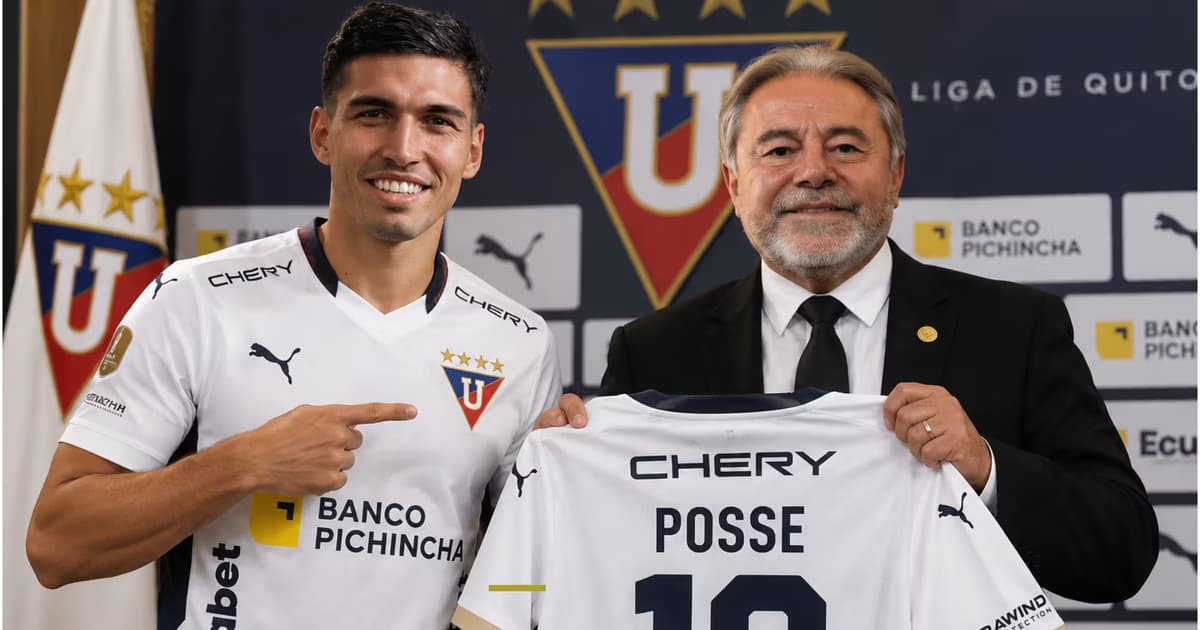 Franco Posse e Isaac Alvarez en LDU