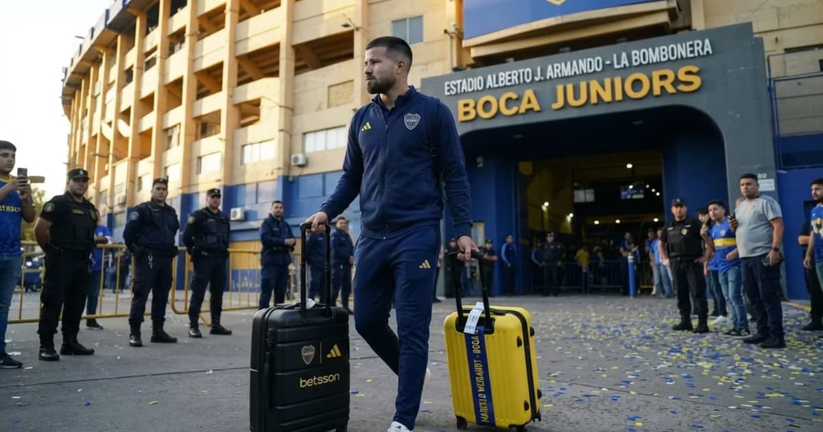 Marcelo Weigandt saliendo de la Bombonera