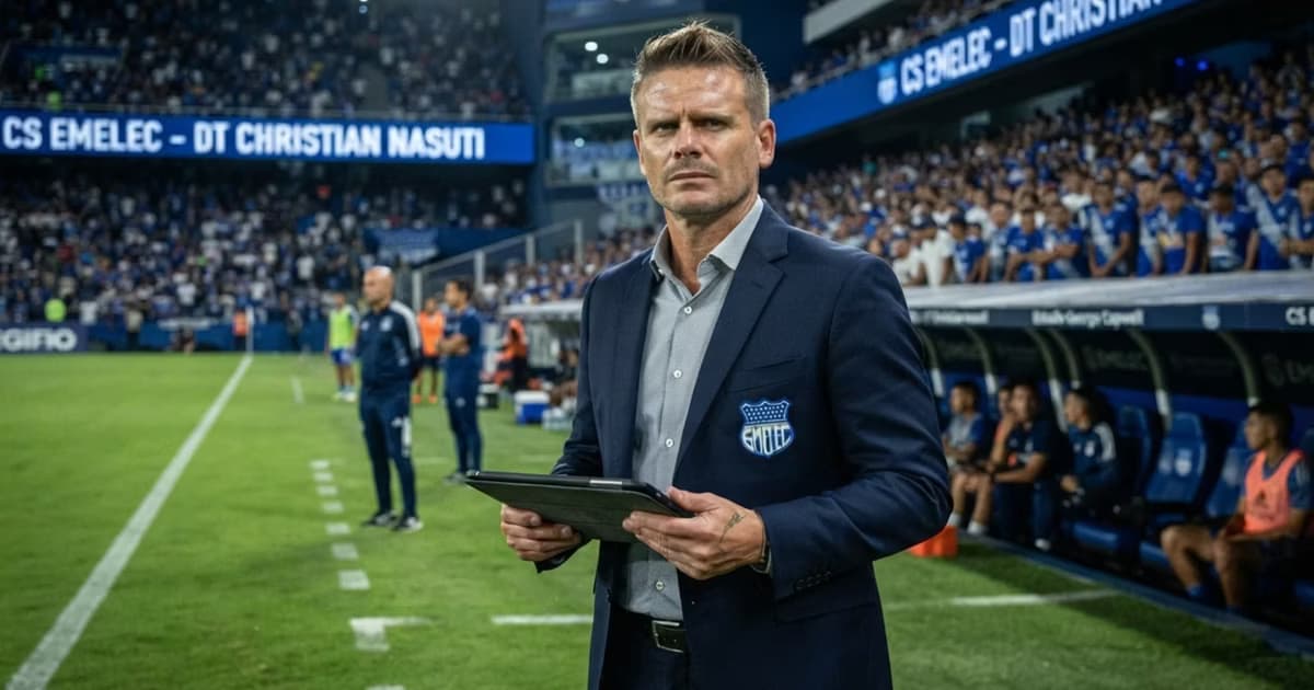 Cristian Nasuti como DT de Emelec